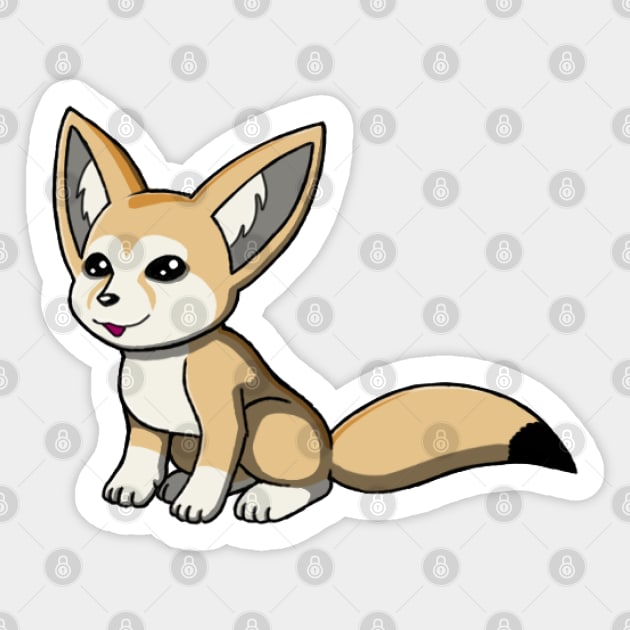 Fennec Sticker by Firestorm Fox